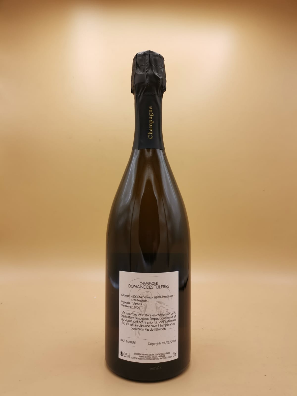 Champagne Les Crayeres Brut Nature Domaine des Tuileries