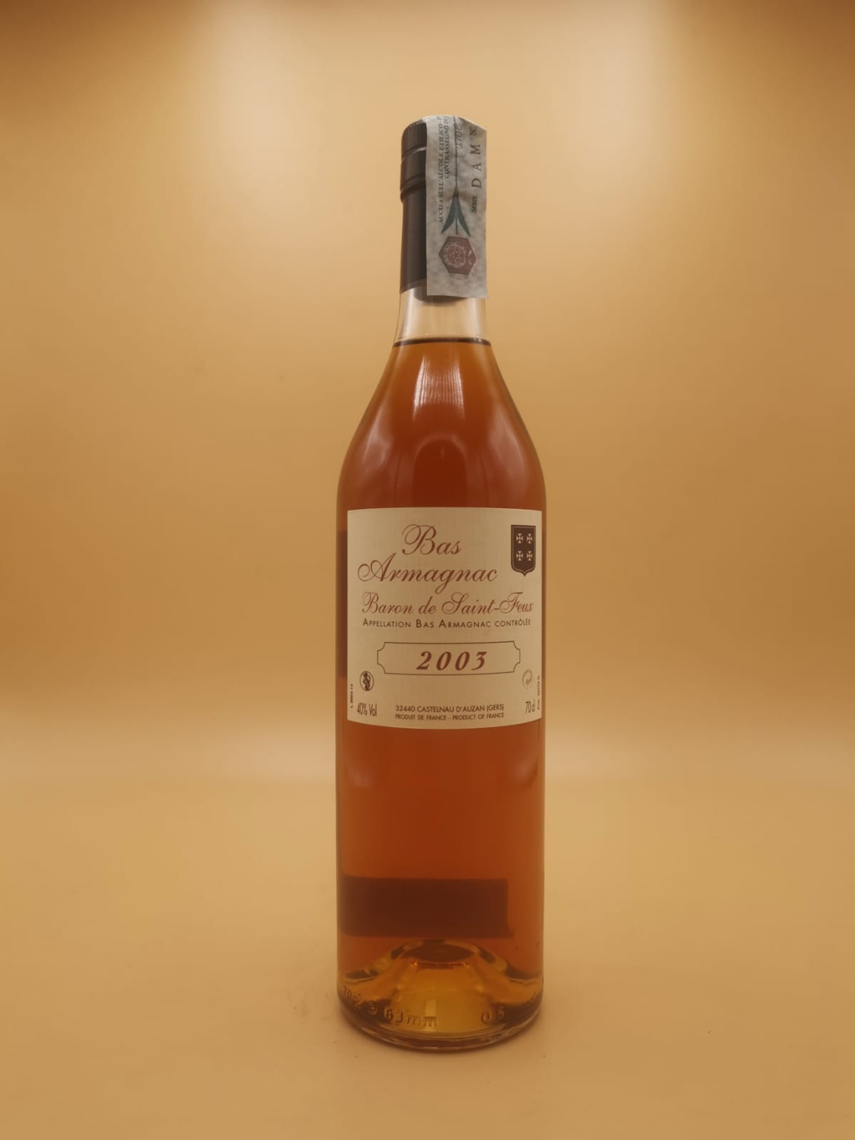 Bas Armagnac Baron de Saint Feux Millésimé 2003 | Vin et Alchimie