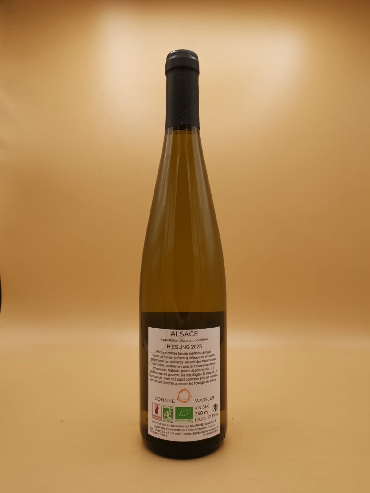 Riesling d'Alsace Bio 2023 Domaine Wassler