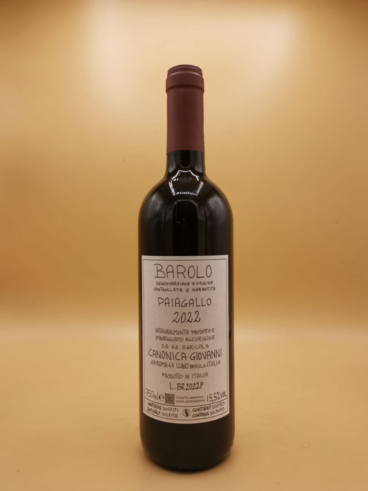 Barolo Paiagallo 2022 Giovanni Canonica