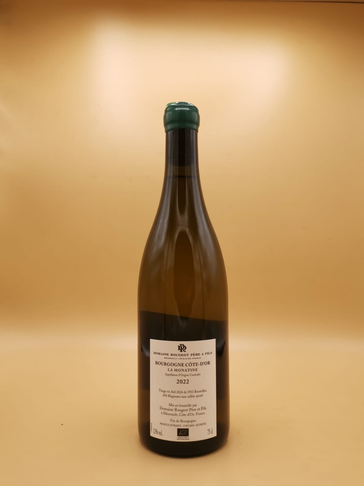 Bourgogne Cote D'Or La Monatine Sans Sulfite Ajouté 2022 Rougeot Père & Fils Blanc