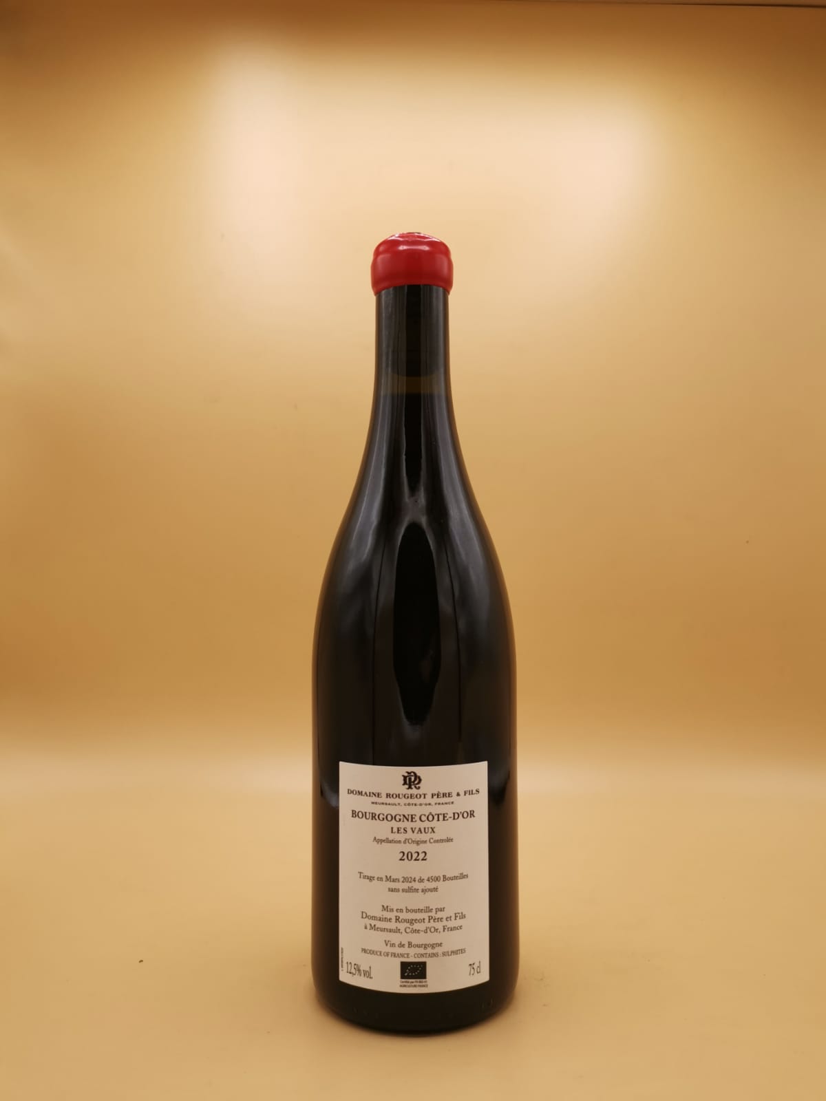 Bourgogne Les Vaux Sans Sulfite Ajout 2022 Rougeot Père & Fils