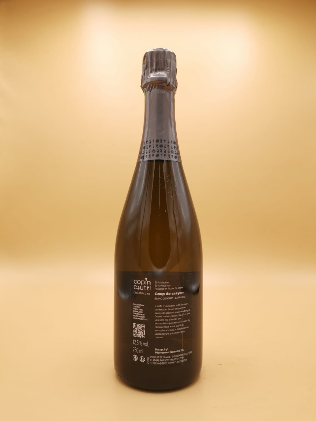 Champagne Coup de Crayon Extra Brut  BDN Copin Cautel