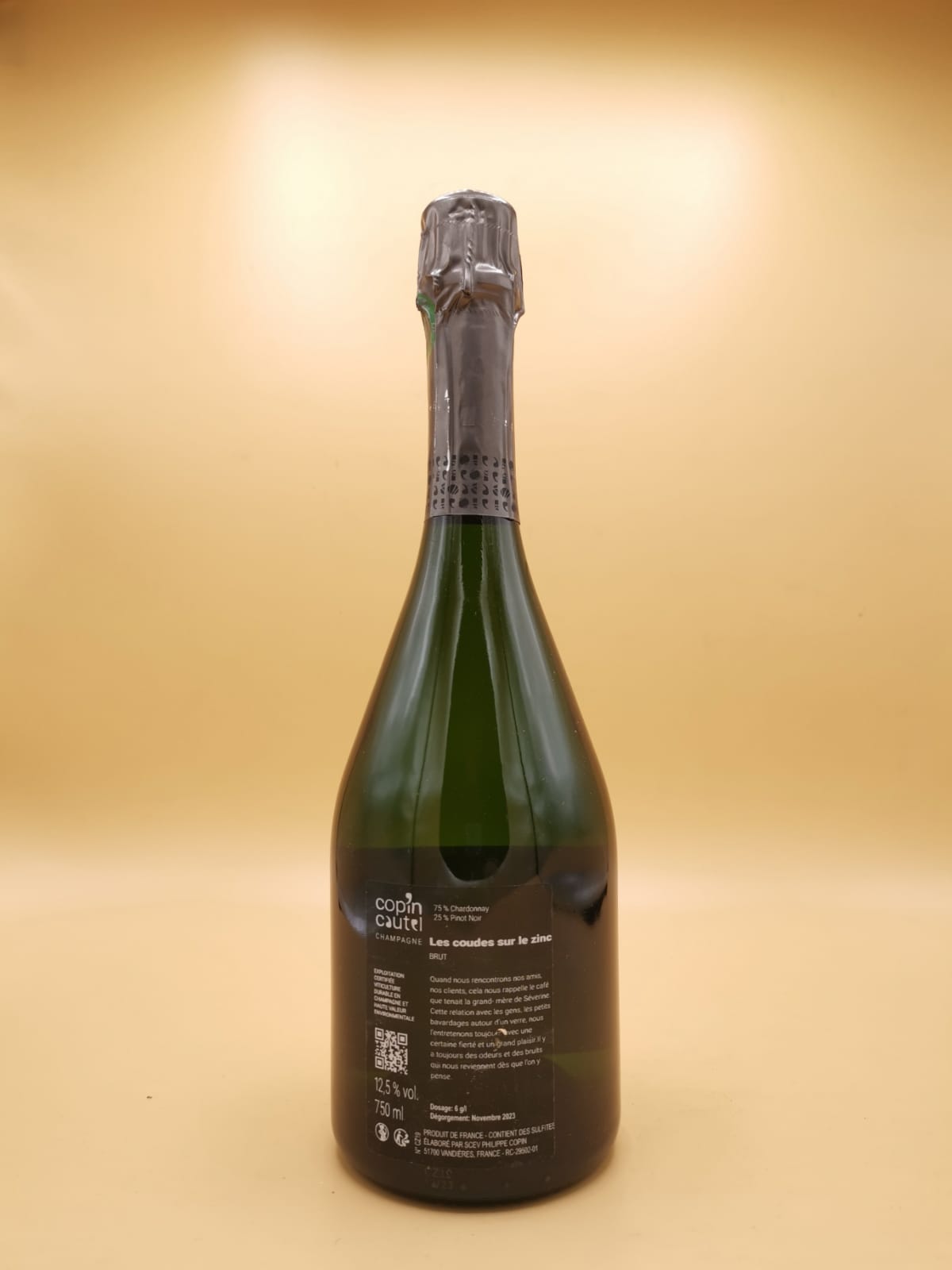 Champagne Les Coudes sur le zinc Brut Copin Cautel