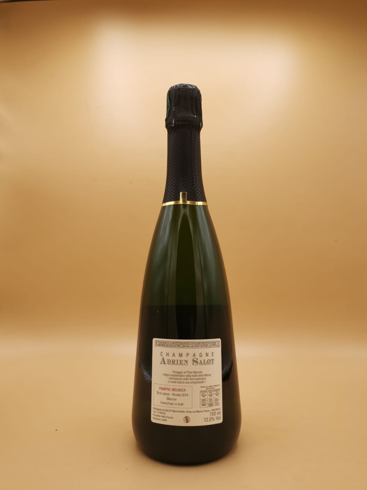 Champagne Pampre Meunier Non Dosè Adrien Salot