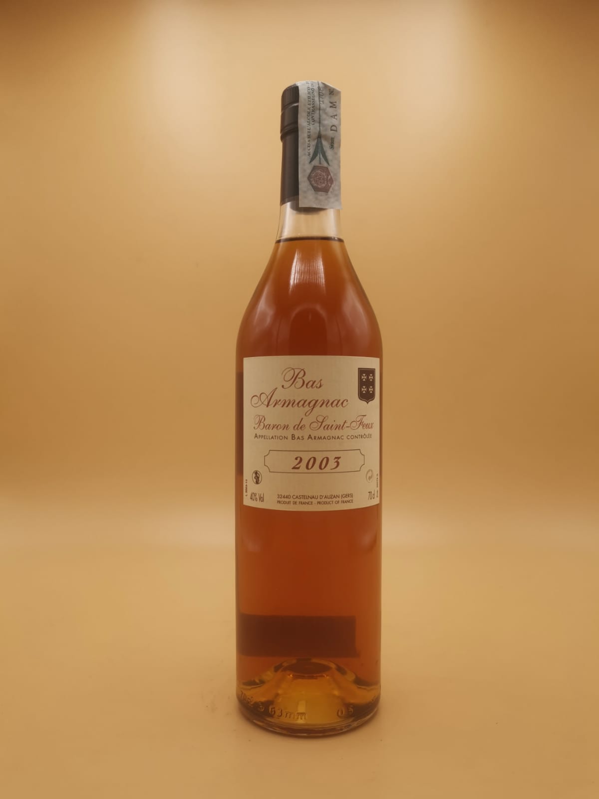 Bas Armagnac  Baron de Saint Feux Millésimé 2003 | Vin et Alchimie